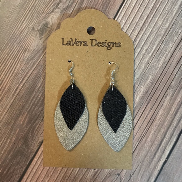 Faux Leather Earrings - Picture 1 of 1